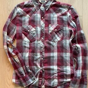 Gant Red and Gray Checkered Casual Shirt